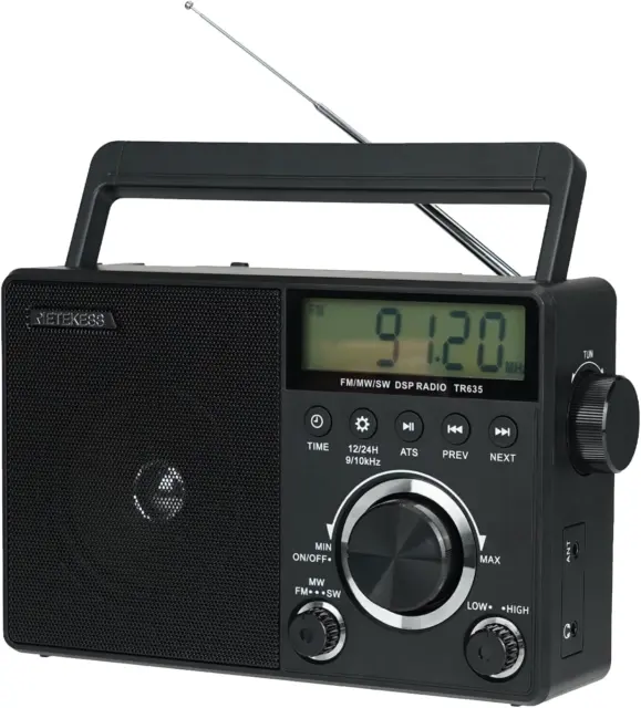 RETEKESS TR635 RADIO Portatile,Fm/Am/Sw Multibanda Radio Batteria  Ricaricabile,A EUR 59,99 - PicClick IT