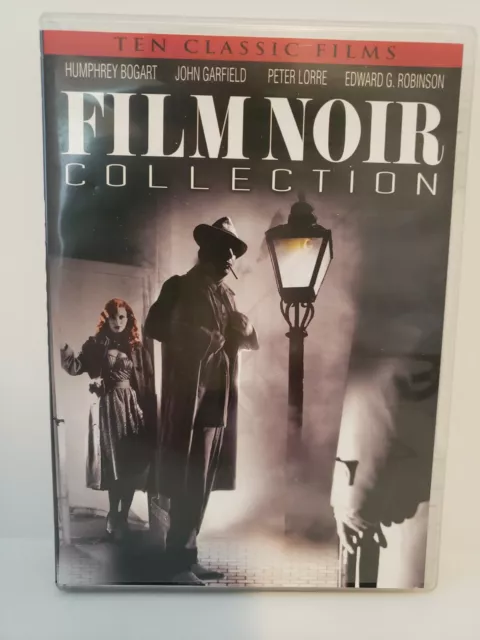 10 CLASSIC FILMS ~ FILM NOIR COLLECTION DVD Suspense Film Noir 2 Disc