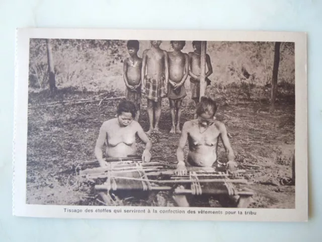 Cochinchina Month Tribe Fabric Weaving Postcard