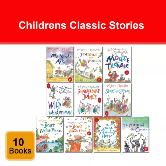 Childrens Classic Stories 10 Books Collection Set by John Yeoman & Quentin Blake