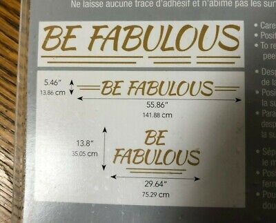 Room Mates Wall Decals Be Fabulous 2