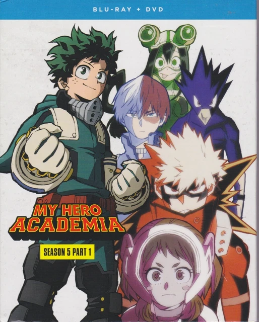 MY HERO ACADEMIA SEASON 5 PART 1 BLURAY & DVD SET with Kenji Nagasaki - My Hero Academia Season 5 Part 2 Blu Ray