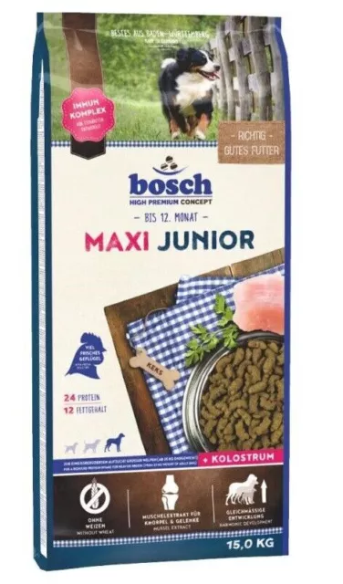 15kg de nourriture pour chien Bosch Junior Maxi TOP PRIX