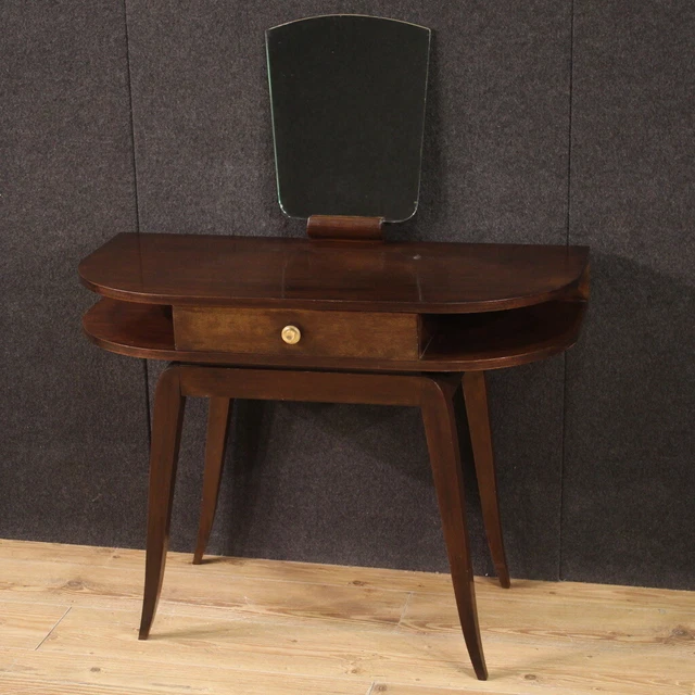 French dressing table in mahogany wood antique style furniture with mirror 900