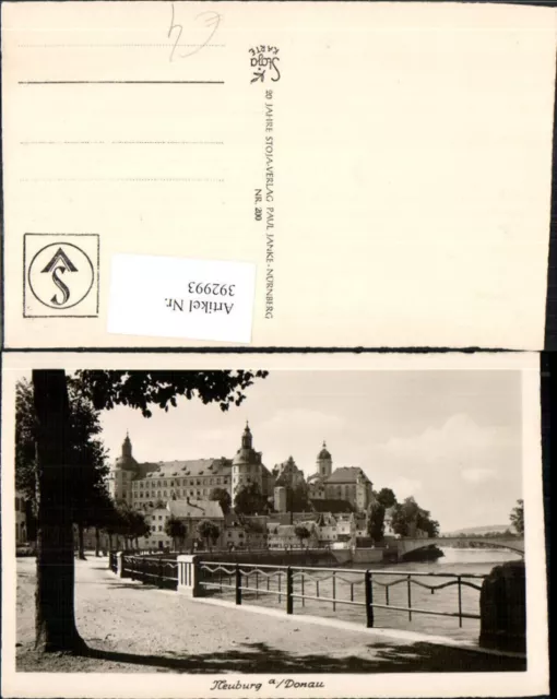 392993,Neuburg an d. Donau Teilansicht Brücke Schloss