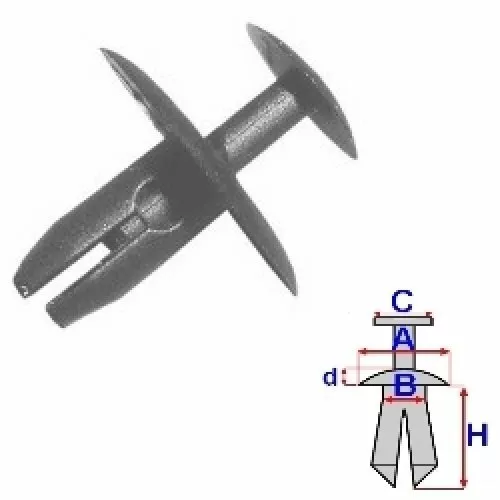 Rivet Pour Peugeot 406 407 206 207 307 Expert 806 807 106 607