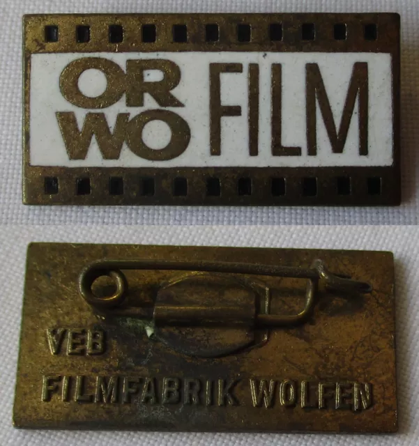 emailliertes DDR Abzeichen VEB Filmfabrik Wolfen ORWO Film (161833)