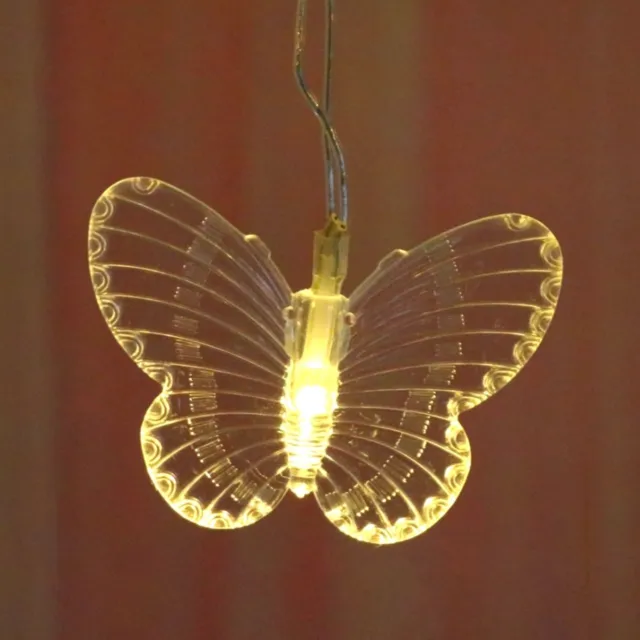 String Light Multi-purpose Wide Applications Led Butterfly Hanging Light String