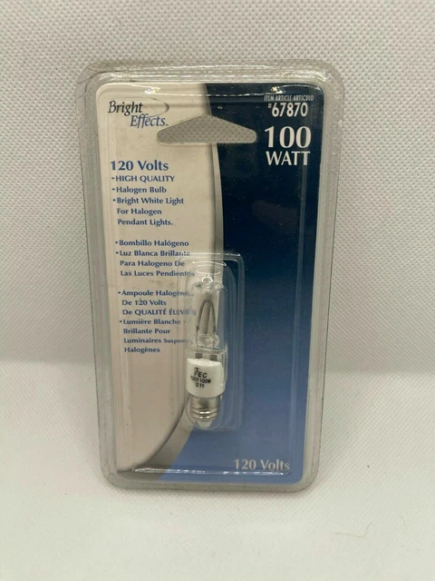 Bright Effects 100 WATT 120V  E11 Mini Candelabra base HALOGEN BULB LBPQ100CLMC