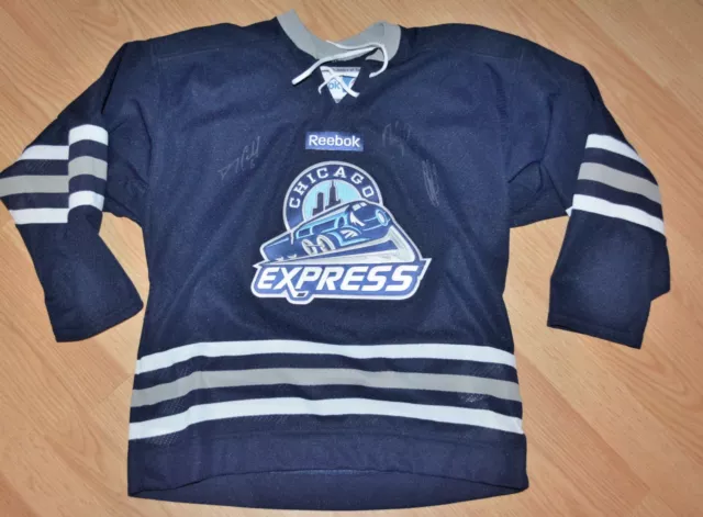 Rare Reebok ECHL Chicago Express Hockey Jersey