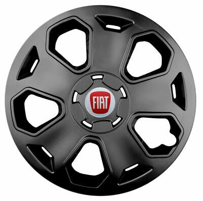 4 x15" Inch Wheel Trims Rims Hub Caps fit Fiat Punto -  15"  black