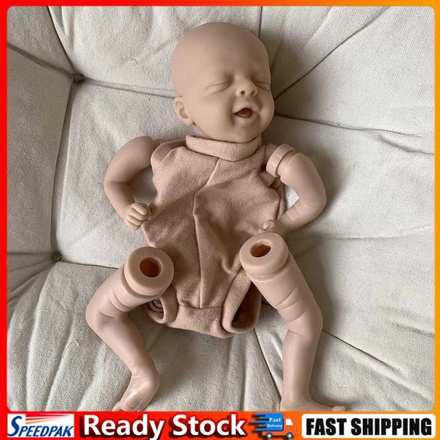Soft Touch Unfinished Reborn Doll Kit Hand-assembled Infant Real Emotions Baby H