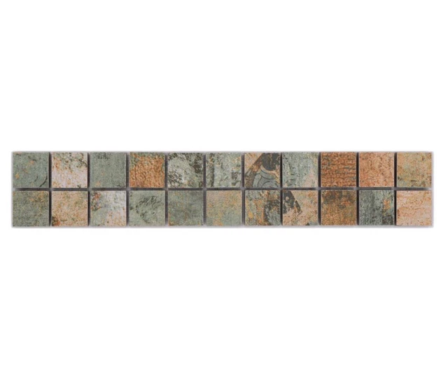 10 x bordi mosaico da pavimento bordo listello da pavimento vintage toni della terra bordatura