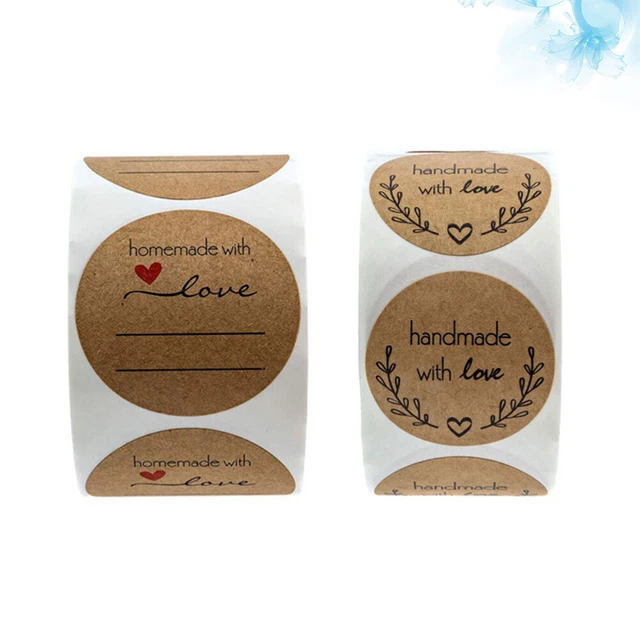2 Rollkraft labels Stickers /1000pcs Aufkleber Für Verpackungsetiketten Hochzeit