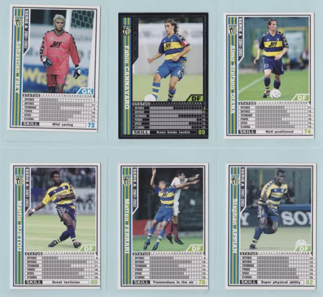 Football Cards - WCCF Serie A 2001-2002 (Panini) - Select a Team Set