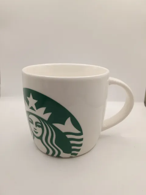 Starbucks 2017 Classic White Green Mermaid Logo Coffee  / SOUP  Mug  14 Fl Oz
