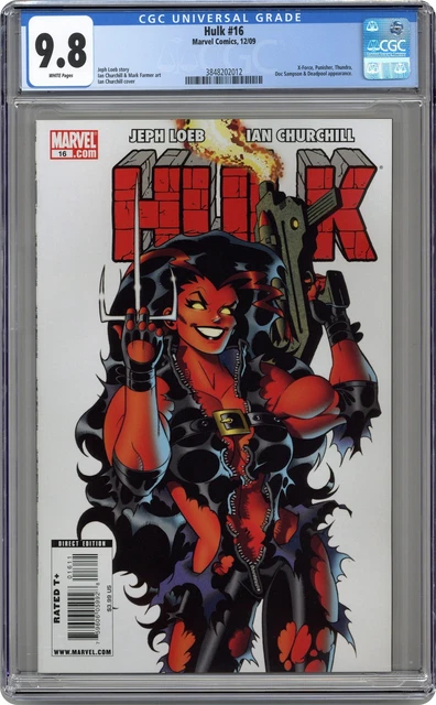 Hulk #16A Churchill CGC 9.8 2009 3848202012 1st full app Red She-Hulk