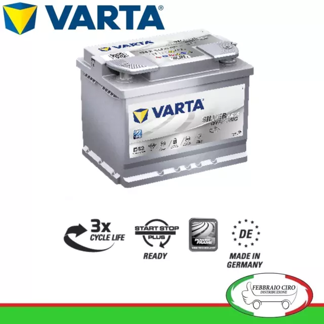 Batteria Varta 60Ah 12V Silver Dynamic AGM D52 560901068