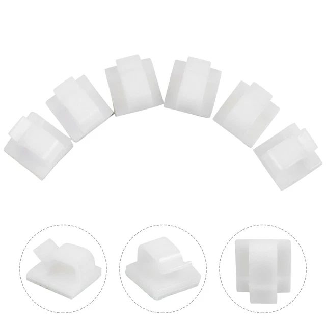 50 Pcs Boucle De Câblage Carrée Serre-câbles Attache De Câble Câble Casque