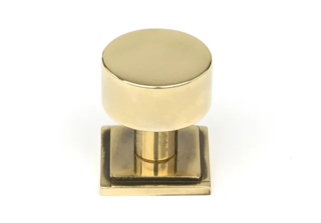 From The Anvil 50306 Aged Brass Kelso Cabinet Knob - 25mm (Square)
