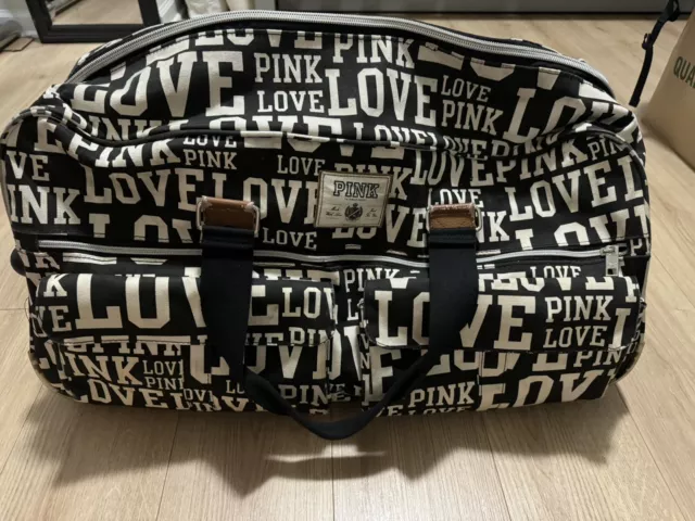 Victoria's secret pink rolling duffle bag hotsell