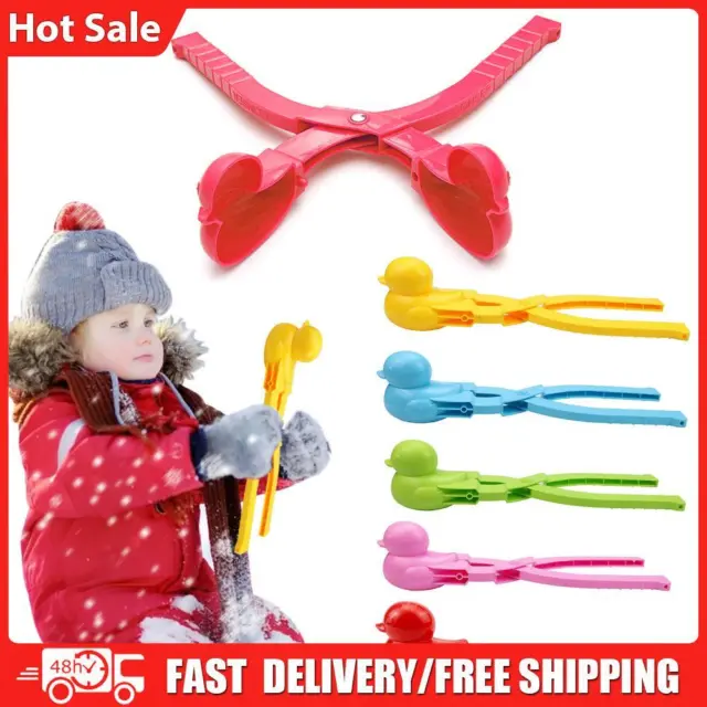 Cute Duck Snow Ball Fights Toys with Handle Snowball Tongs Funny Kids Beach Toys