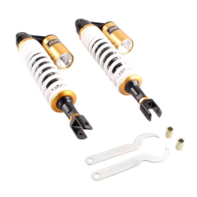 2x Universal 415mm Rear Air Spring Shock Absorbers Suspension Scooters ATV