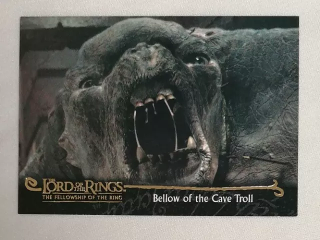 CCG - Tolkien LOTR Fellowship Of The Ring Topps Bellow Of The Cave Troll No #132