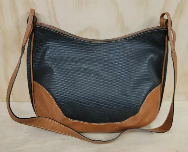SALVATORE FERRAGAMO Black Leather Shoulder Crossbody Bag EXCELLENT AUTHENTIC!