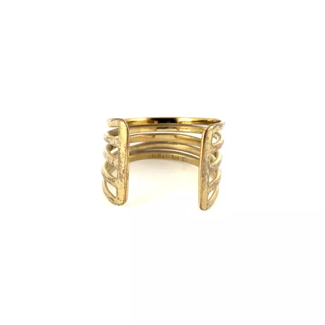 Stella & Dot Gold Tone Stack Ring Size 9