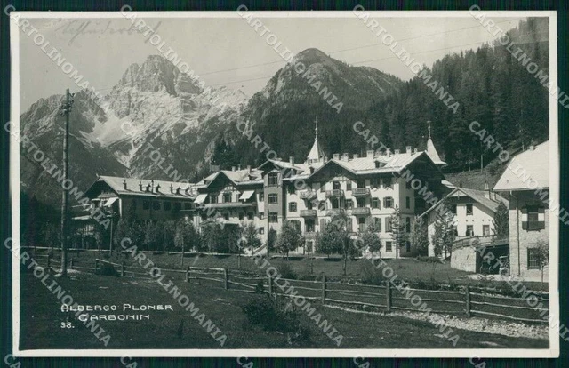 Bolzano Carbonin Albergo Ploner Foto cartolina RB6845