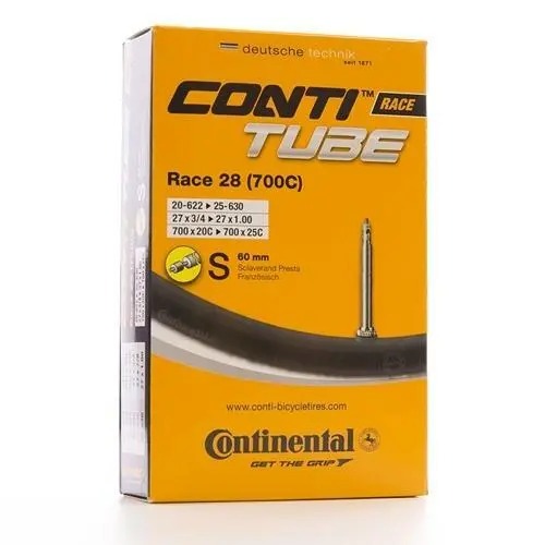 Continental Race 28 Tube 700 x 20c-25c Presta Long valve - 60mm