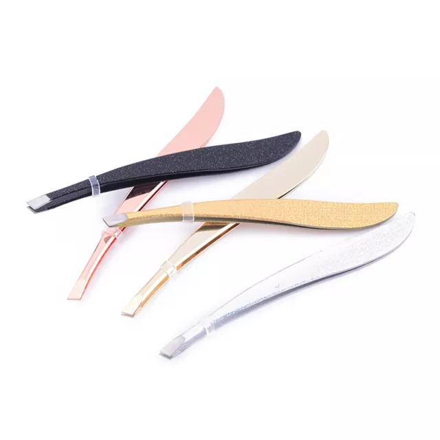 professional stainless steel tweezer eyebrow face nose hair clip remover tool zh
