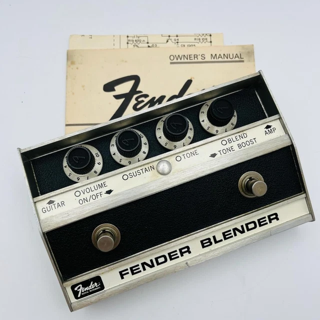 FENDER BLENDER FUZZ Made in 1975 Original manual included