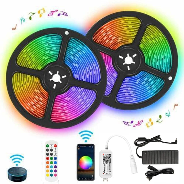 LED Streifen Warmweiß LED Band Streifen Stripe Licht-Leiste 5050 Leuchte Lichterkette Indoor Beleuchtung Streifenlicht