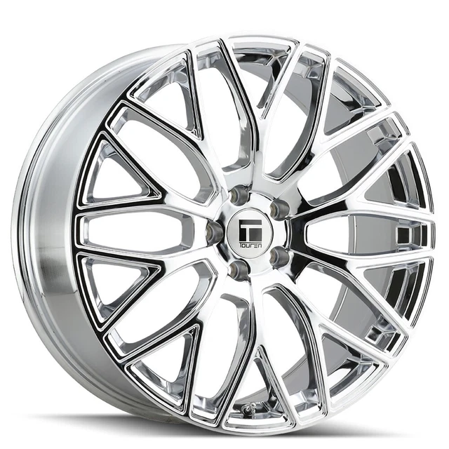 Touren 3276 TR76 18x8 5x120 35 Chrome Wheels(4) 74.1 18" inch Rims