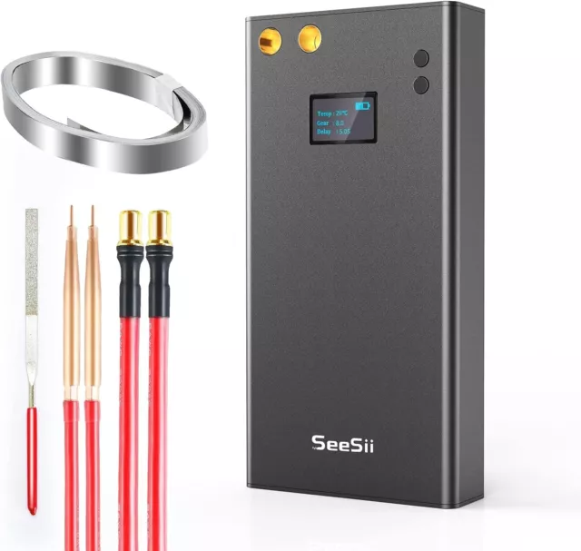 Seesii 7500Mah  Portable Spot Welder with LCD Screen 80 Gear Adjustable Mini DIY