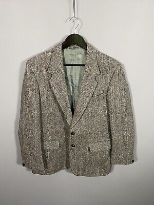HARRIS TWEED Jacket/Blazer - 40R - Grey - Wool - Good Condition - Men’s