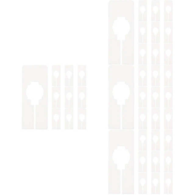 Divisori Per Guardaroba - 20 Piastre + 20 Fibbie Colorate Per Organizzare Armadi E Appendini - Foto 5