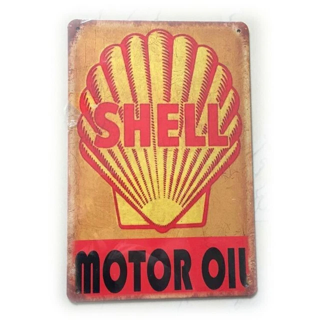 Plaque Décorative Métal étain - Garage Huile Moteur ESSO - 30x20 Cm - Neuve