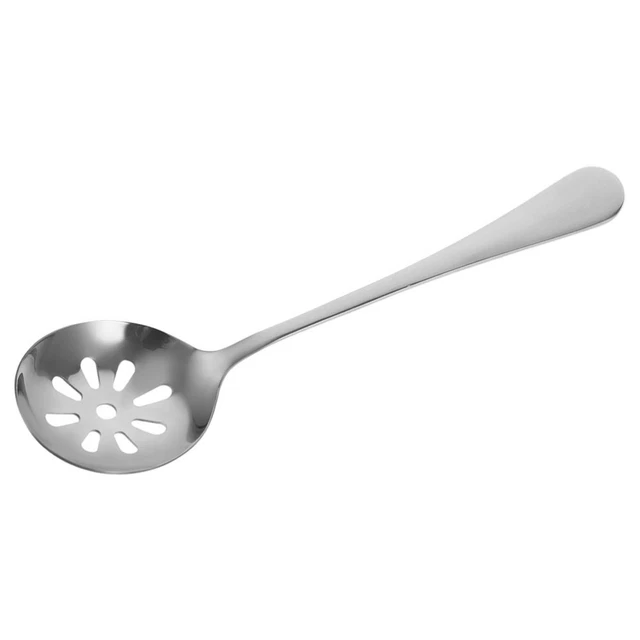 HOLEY SERVING SPOON Small Slotted Perforated Spoons Stainless Steel £6.
