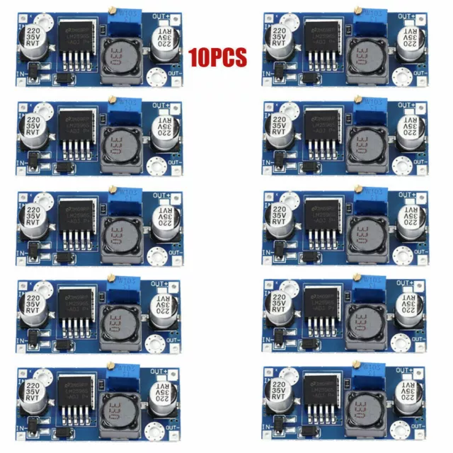 10PCS LM2596 Step Down Power Module DC 4V-35V to 1.23V-30V 3A Voltage Regulator