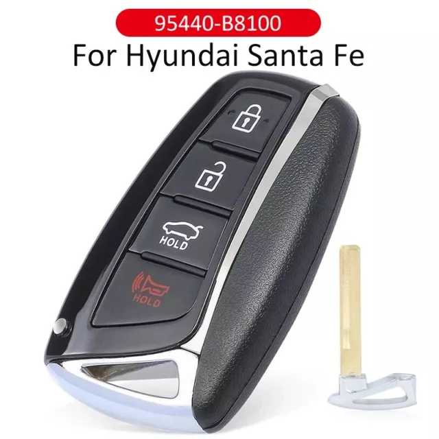 Keyless Smart Key for Hyundai Santa Fe 2015-2018 4 Button Remote Fob 95440-B8100