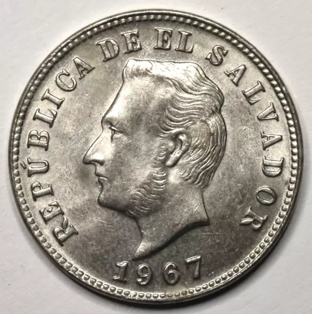 El Salvador 1967 ● 5¢ (five centavos) Francisco Morazán standard circulated coin