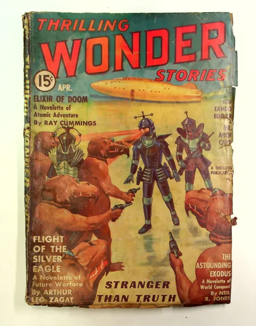 Thrilling Wonder Stories Pulp Apr 1937 Vol. 9 #2 GD