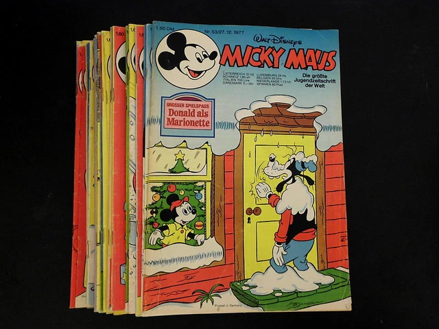 Micky Maus  1977  Heft  1 - 52 mit Beilagen zur Auswahl  Z 2
