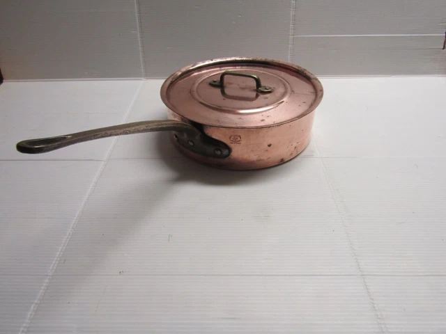 Ancienne Casserole En Cuivre Vesta - Vintage - Sauteuse à Sauce Sur Bougie