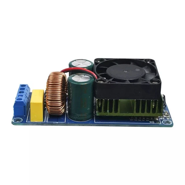 SUNGOOYUE Carte Amplificateur 1000W IRS2092S - Module Audio HiFi Classe D Stéréo Avec Ventilateur - Pour DIY Enceintes Et Caissons - 9