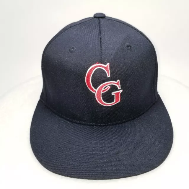 Personalized Unknown CG Hat Cap Flexfit Small - Medium Black Red Front Logo Mens