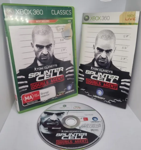 Tom Clancy’s Splinter Cell Double Agent + Manual - Xbox 360 - Tested & Working